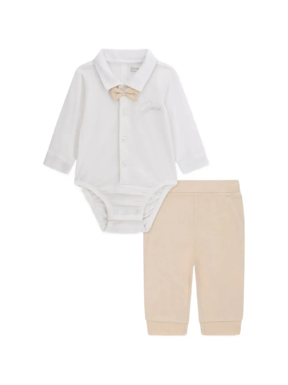 Комплект детского комбинезона с бантиком Guess Kids, белый