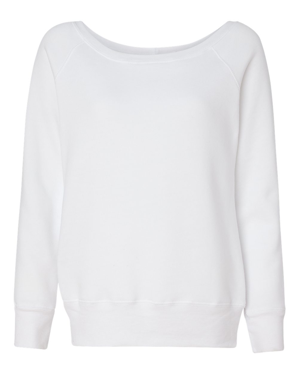 

Женская толстовка из флисовой губки с широким воротом BELLA + CANVAS, цвет solid white triblend