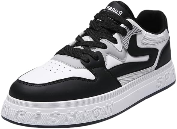 

Мужская повседневная обувь, классические низкие шнурованные туфли, модные кроссовки - мужская обувь Hhhchpm, белый/черный