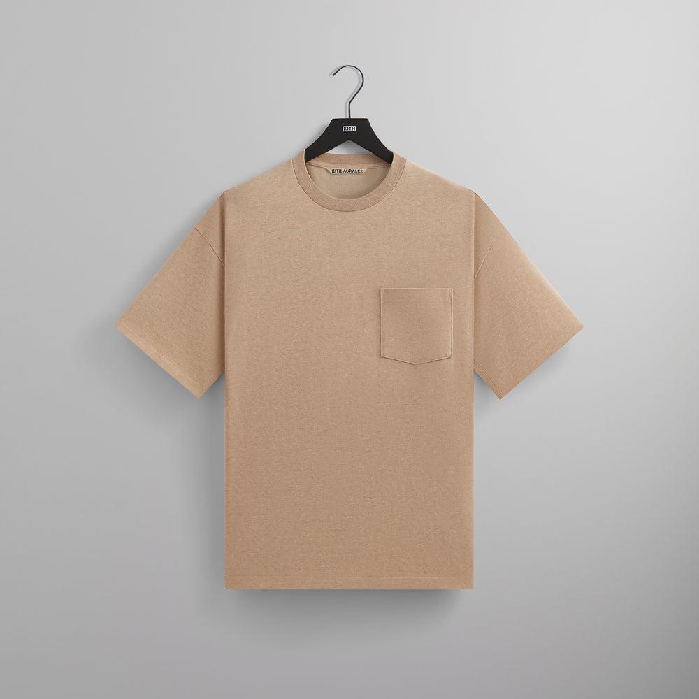 

Футболка Kith 101 for Auralee Luster Plaiting Tee, цвет Almond Heather