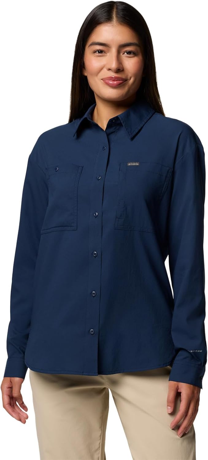 

Футболка Columbia Womens Silver Ridge Utility Long Sleeve Shirt, Collegiate Navy