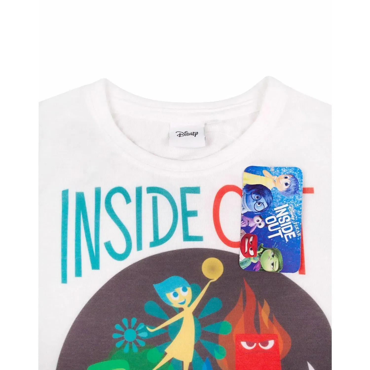 Детская футболка с принтом Inside Out, Disney, белый — фото 4