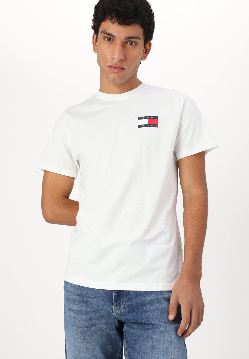 Базовая футболка SLIM ESSENTIAL FLAG TEE Tommy Jeans, белый — фото 4