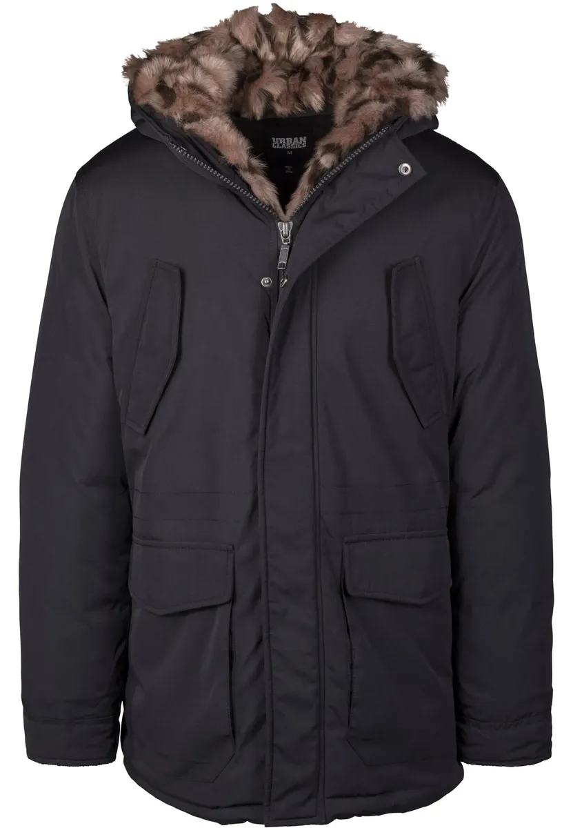 

Зимнее пальто URBAN CLASSICS " Urban Classics Men's Hooded Faux Fur Parka", черный