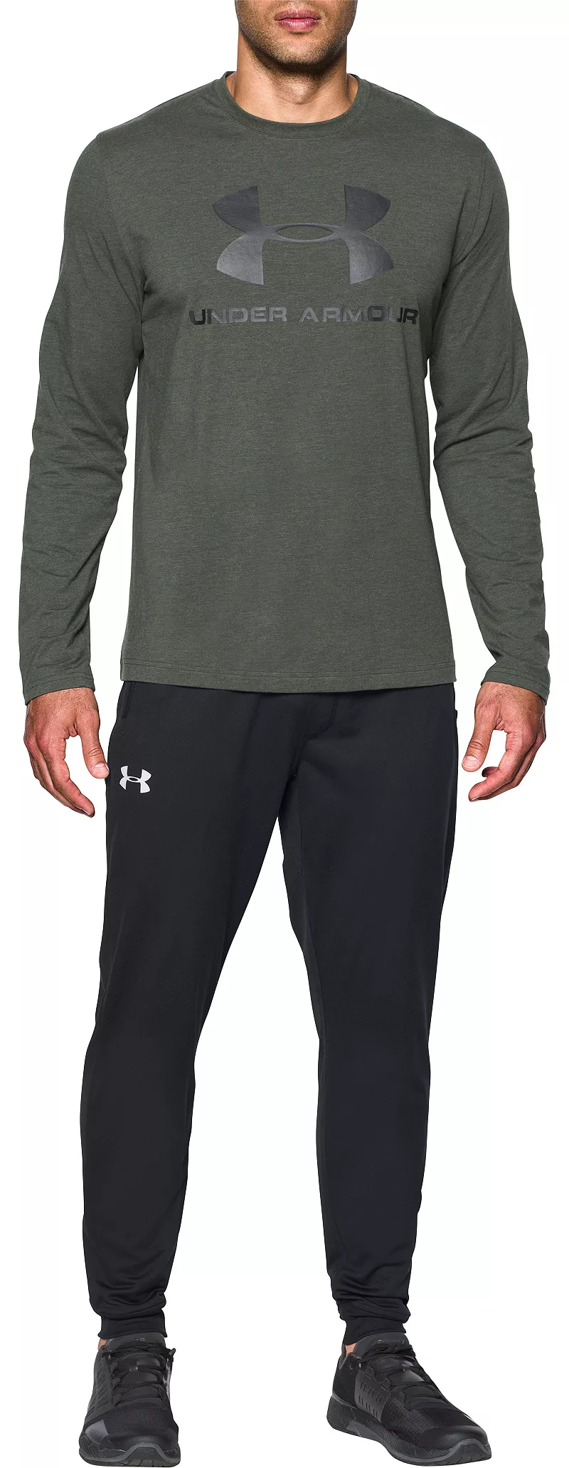 

Мужские джоггеры спортивного стиля Under Armour, черный/белый