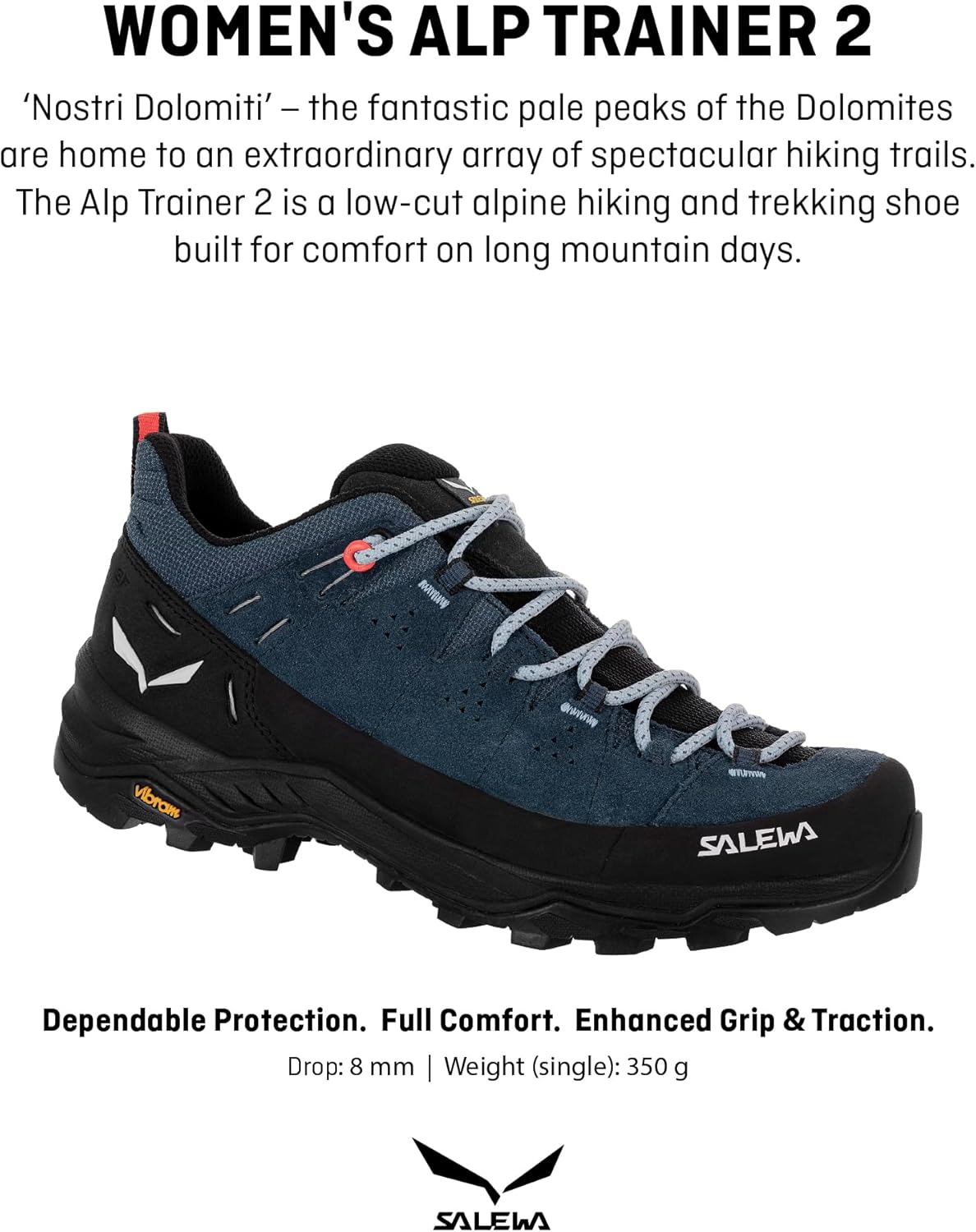Мужские треккинговые кроссовки Salewa Alp Trainer 2, черный/синий/темно-синий — фото 2