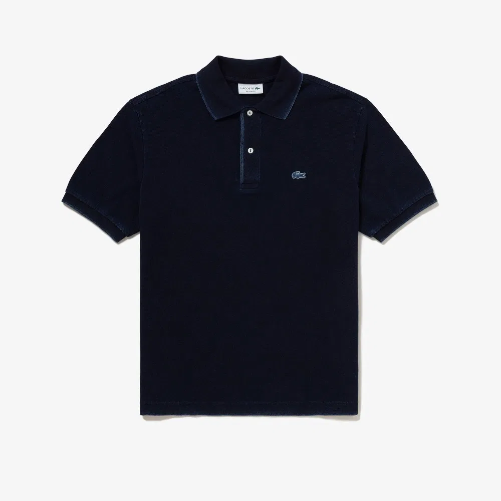 Мужское индиго поло с коротким рукавом от Lacoste