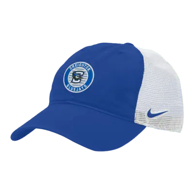 

Бейсболка Nike Creighton Heritage86 College Trucker Hat, цвет Game Royal