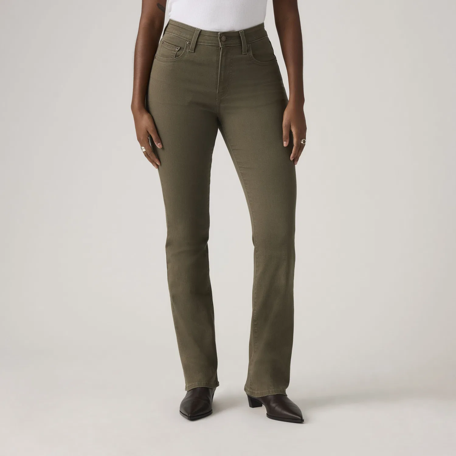 Женские джинсы 725 с высокой посадкой и расклешенными штанинами Levi's, Brown — фото 2