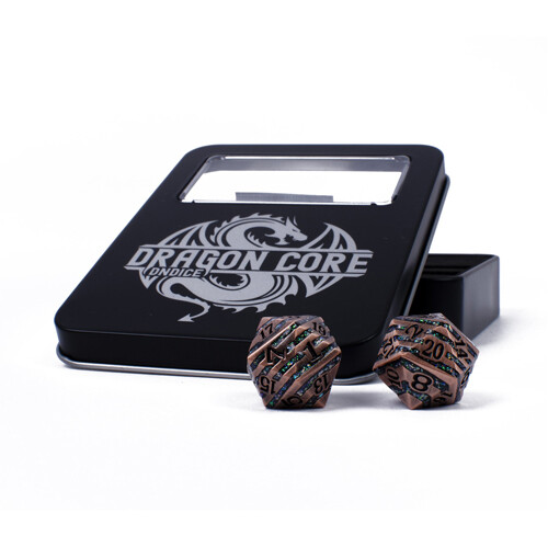 

Игровые кубики Dndice Dragon Core: Chaos Copper Dice Set