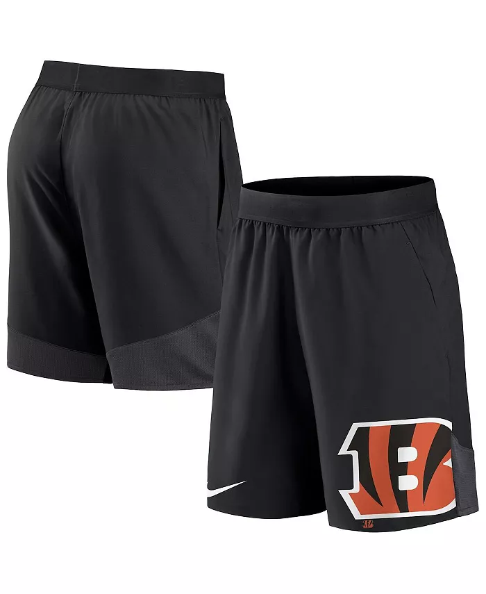 Мужские черные шорты Cincinnati Bengals с эластичной тканью для занятий спортом Nike — фото 2