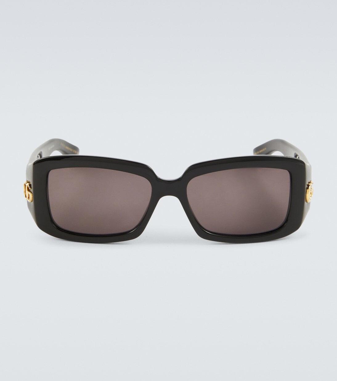 

Солнцезащитные очки прямоугольной формы с двойной буквой g Gucci, черный