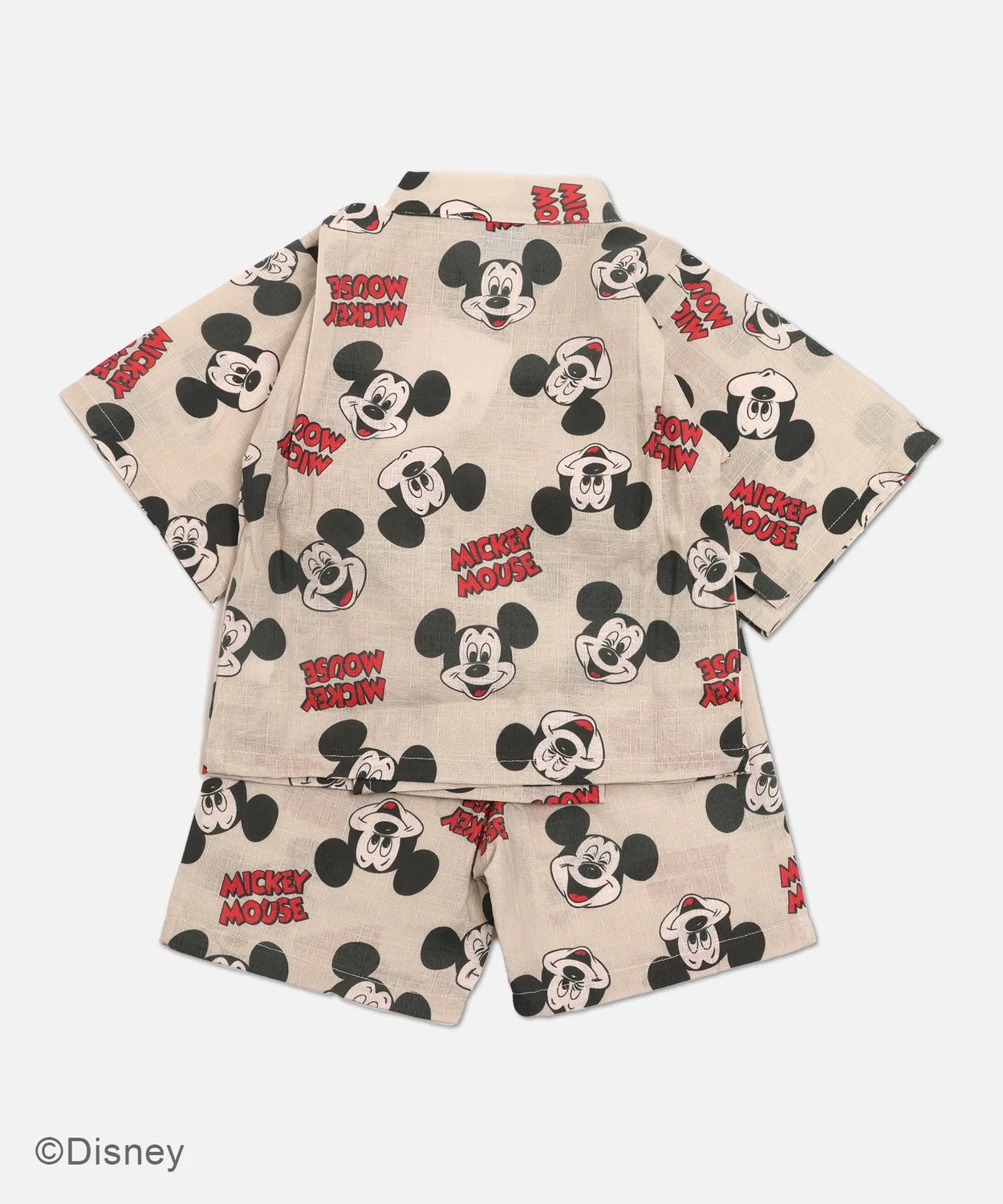 Детская пижама юката Disney Mickey Mouse, хлопок, кремовый — фото 3