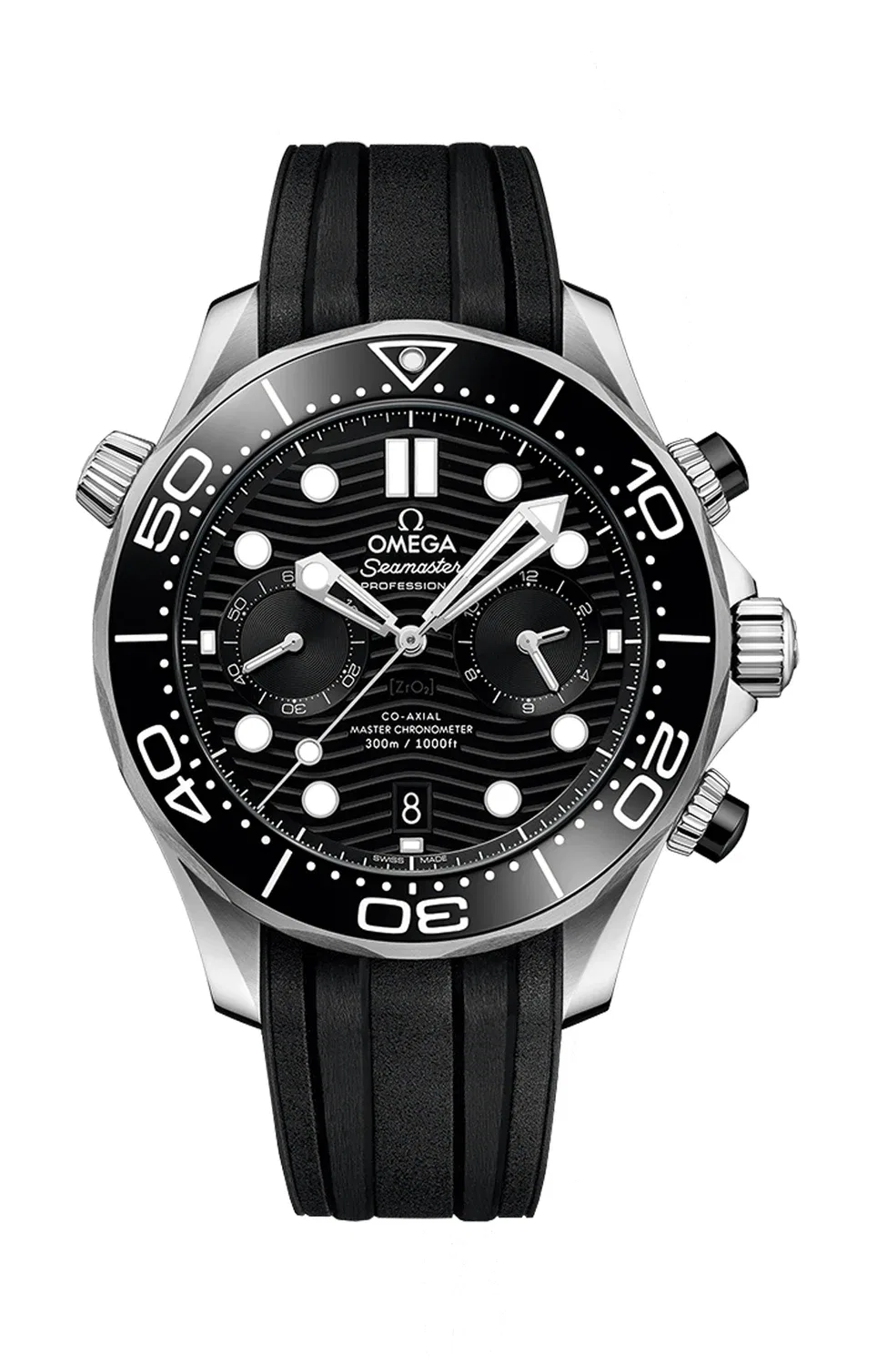 СИМАСТЕР ДАЙВЕР 300М OMEGA CO-AXIAL MASTER CHRONOMETER ХРОНОГРАФ 44 ММ - 210.32.44.51.01.001, черный