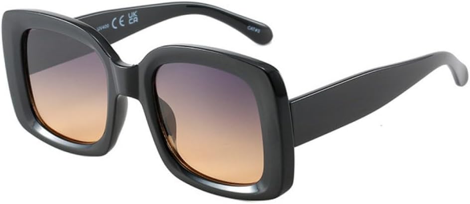 

Уникальные квадратные солнцезащитные очки для мужчин и женщин, новые винтажные модели с леопардовым принтом, роскошные большие солнцезащитные очки с защитой от УФ-излучения UV400, увеличенного размера generic, Black