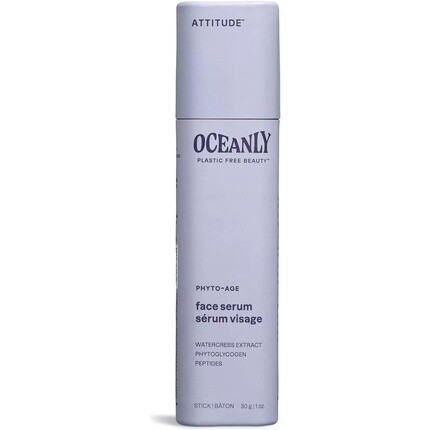 

ATTITUDE Oceanly Сыворотка для лица Проверено EWG Не содержит пластика Растительные и минеральные ингредиенты Веганские продукты для ухода за кожей PHYTO AGE Без запаха 30 грамм