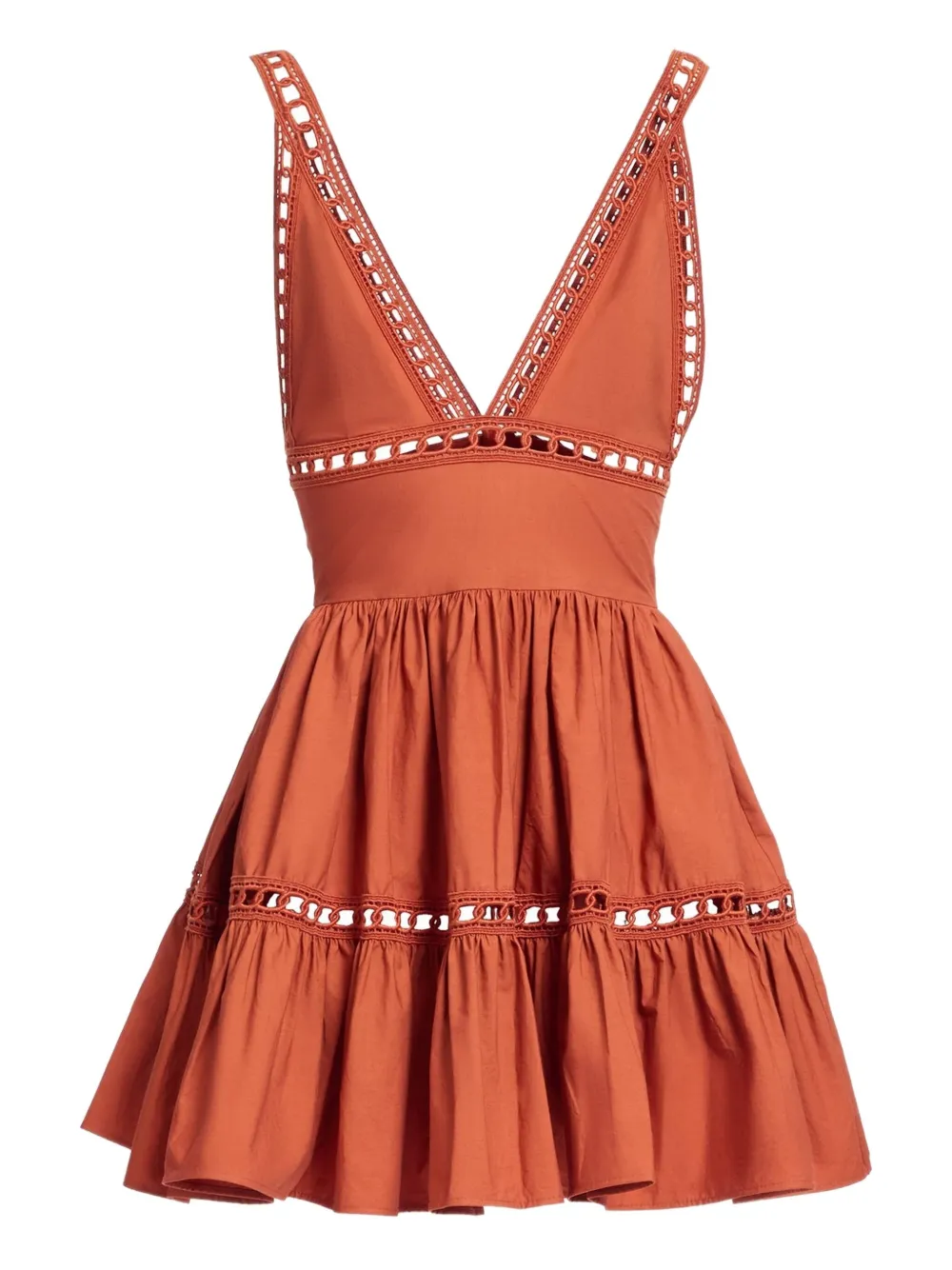 

Платье с V-образным вырезом Elie Saab, оранжевый