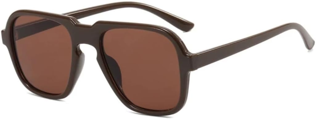 

Роскошные солнцезащитные очки для женщин и мужчин, большие солнцезащитные очки для путешествий, рыбалки, вождения, унисекс, защита от УФ-излучения UV400 VVTWSSW, Brown Brown