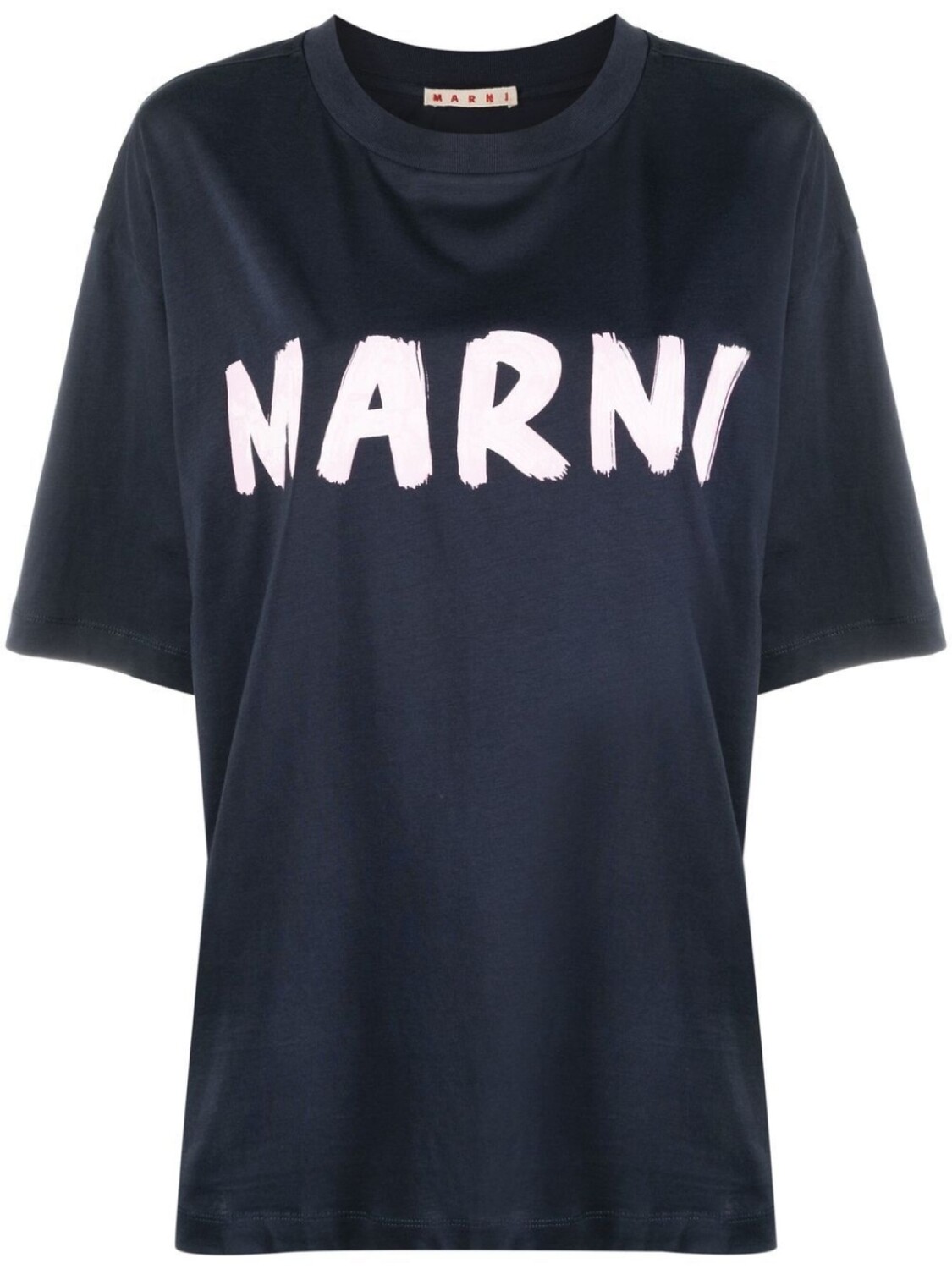 

Marni футболка с логотипом, синий