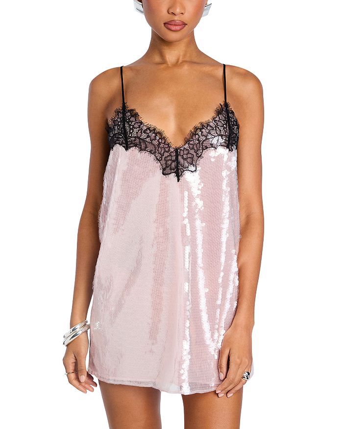 

Оливковое платье с пайетками Retrofete, оранжевый