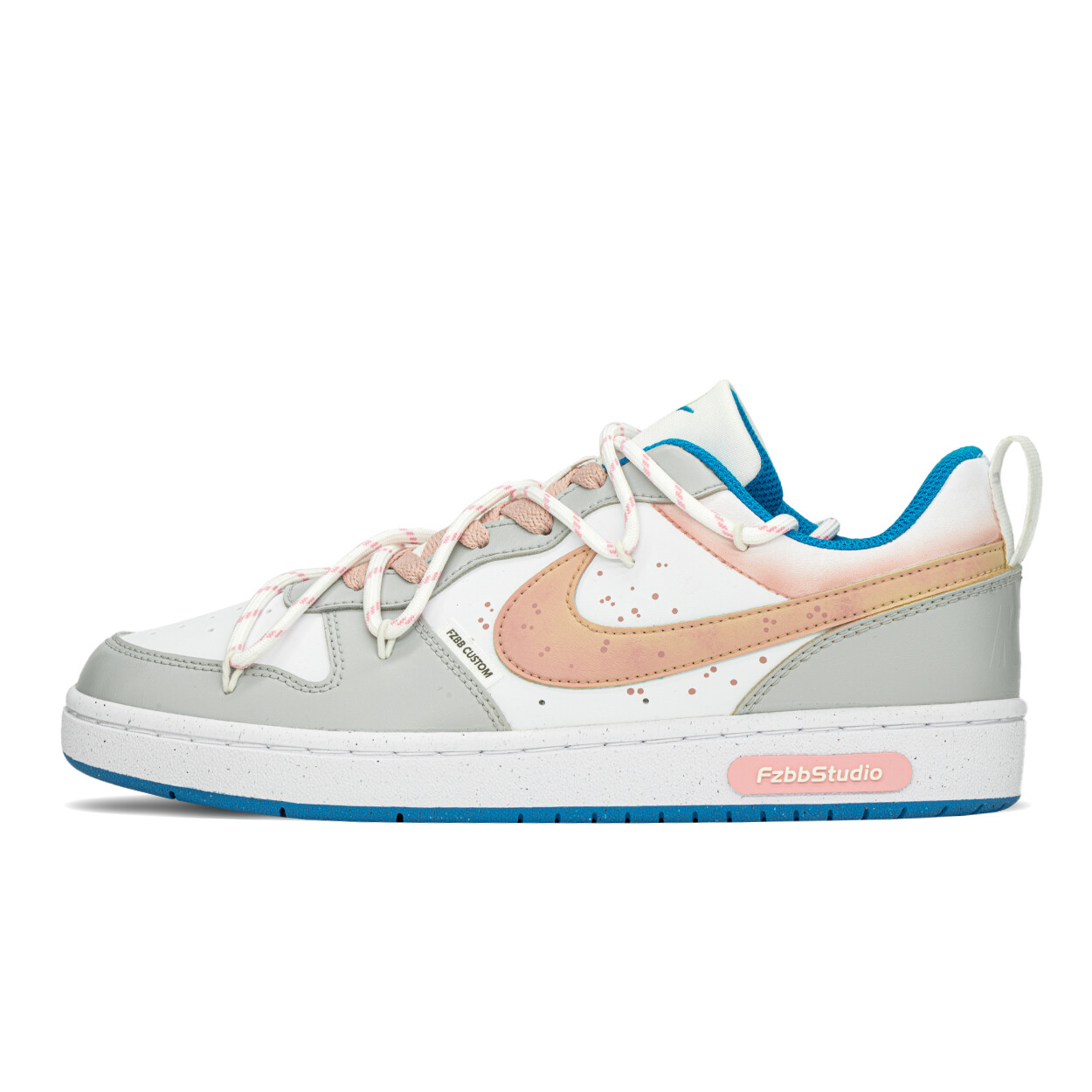 

Кроссовки Nike Court Borough Skateboarding Shoes Women's Low-top White/grey/pink, белый/серый/розовый