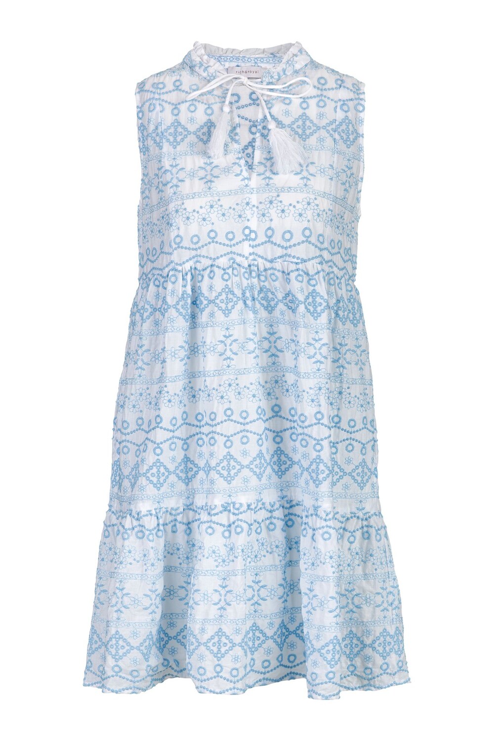 

Платье Rich & Royal Midi Midi mit Allovermuster, белый
