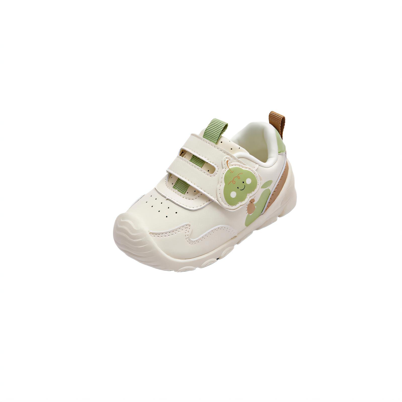 

Низкие детские ботинки для малышей с противоскользящей подошвой, устойчивые к истиранию и дышащие BALABALA, белый