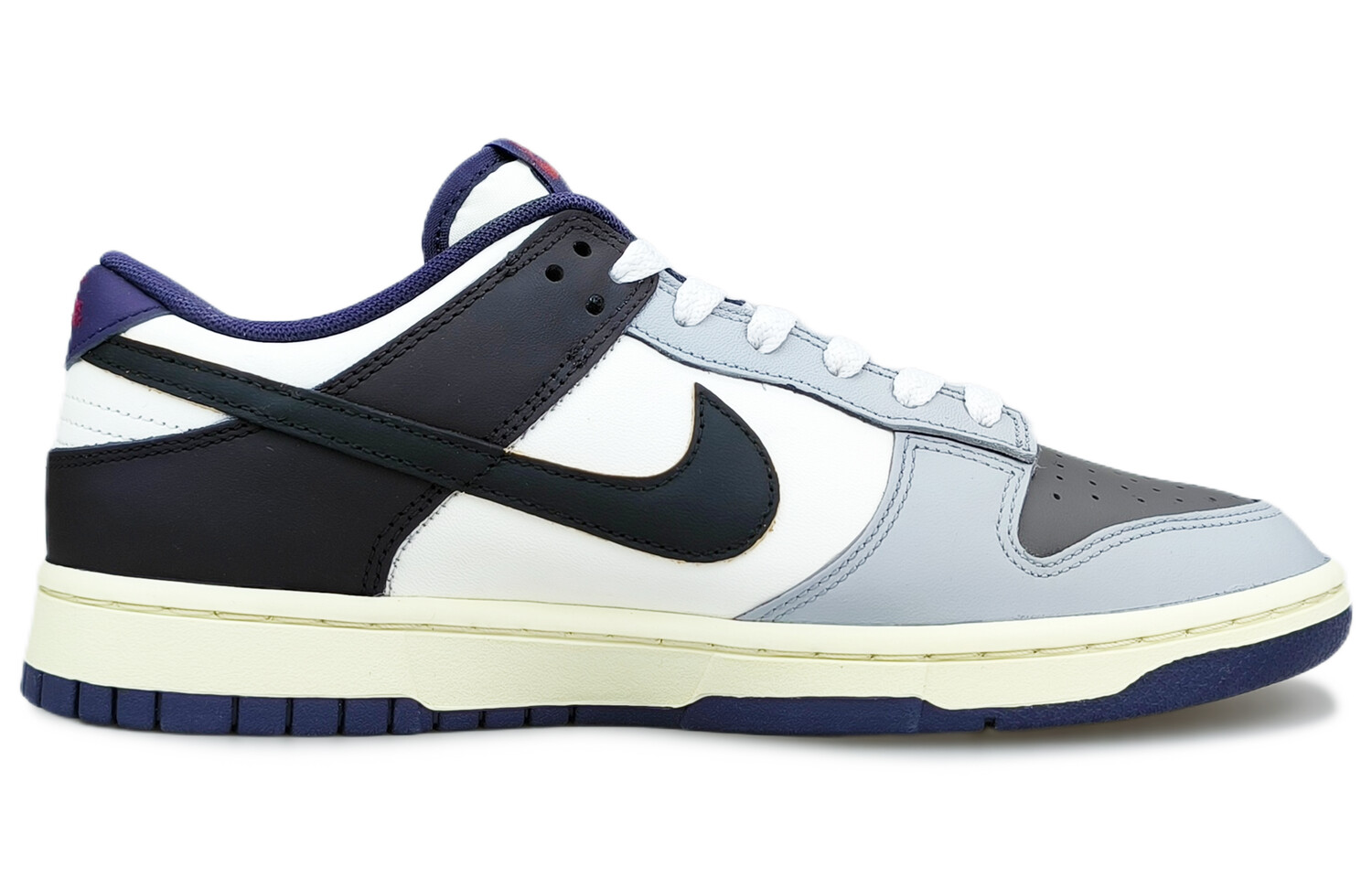 

Кроссовки Nike Dunk Skateboarding Shoes Men Low-top Black/grey/purple, серый/черный