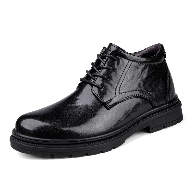 

LAORENTOU Мужские повседневные туфли черные однослойные, цвет Black Single Layer Shoes