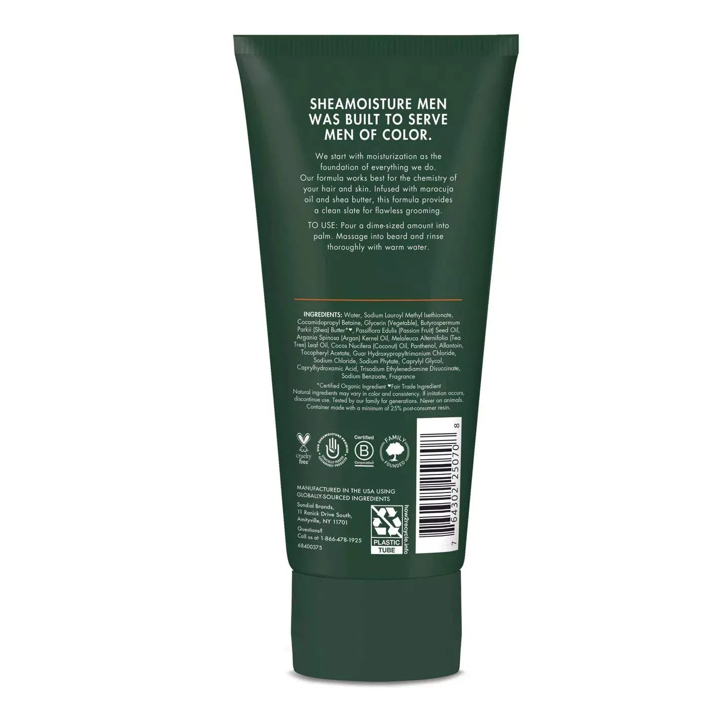 Мужское средство для бороды «Beard Detergent» 6 унций от Shea Moisture Shea Moisture, Green — фото 2