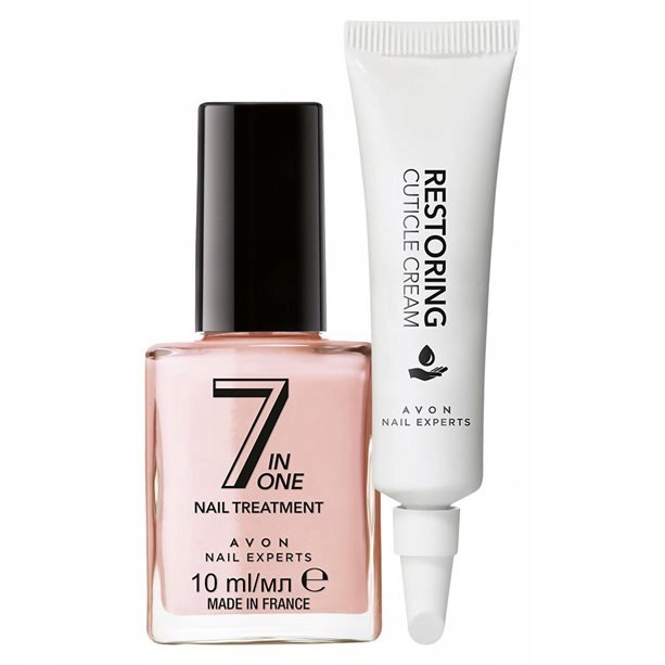 

НАБОР ИЗ 2 КОСМЕТИК ДЛЯ УХОДА ЗА НОГТЯМИ AVON крем + лечение 7в1