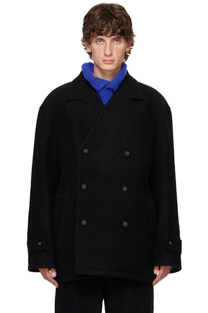 

Черный двубортный бушлат ADER error