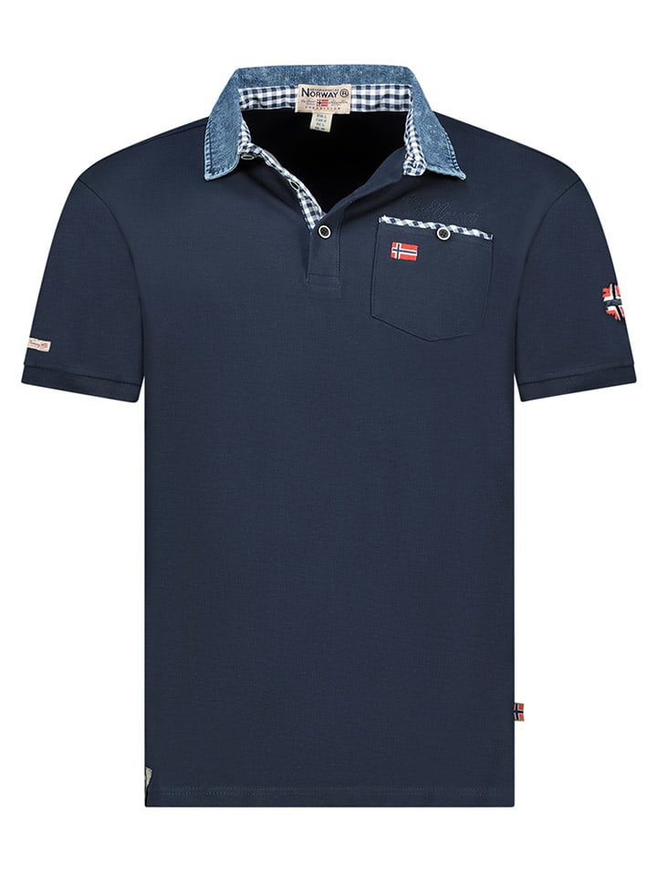 

Рубашка-поло Geographical Norway, темно-синий