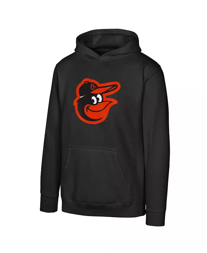

Черная толстовка с капюшоном Big Boys and Girls с основным логотипом Baltimore Orioles Outerstuff
