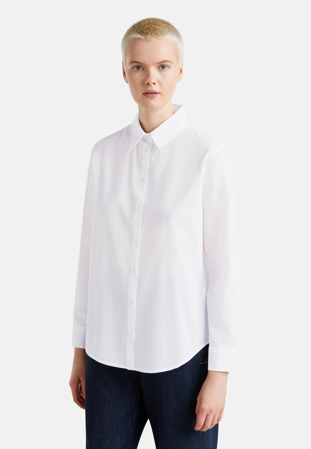 

Блузка на пуговицах REGULAR FIT United Colors of Benetton, белый