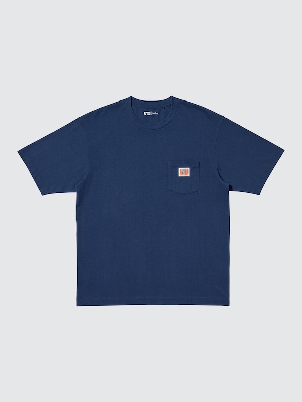 Футболка UT NY Pop Art (Keith Haring) Uniqlo, 68 blue — фото 4