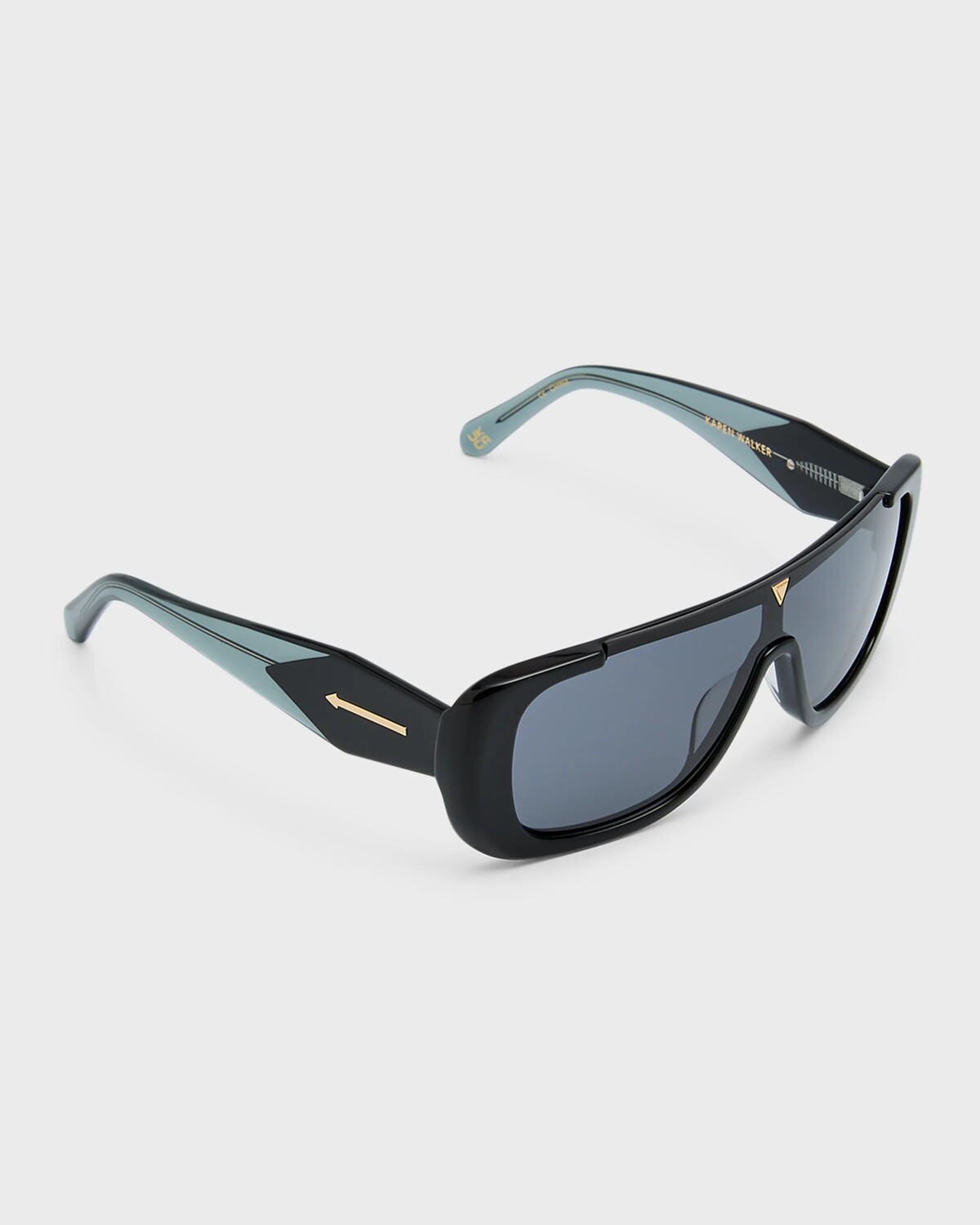 

Солнцезащитные очки с логотипом из ацетата Karen Walker, цвет Black