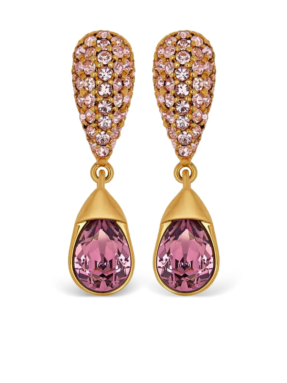 

Серьги-капли Pavé Oscar de la Renta, золотой