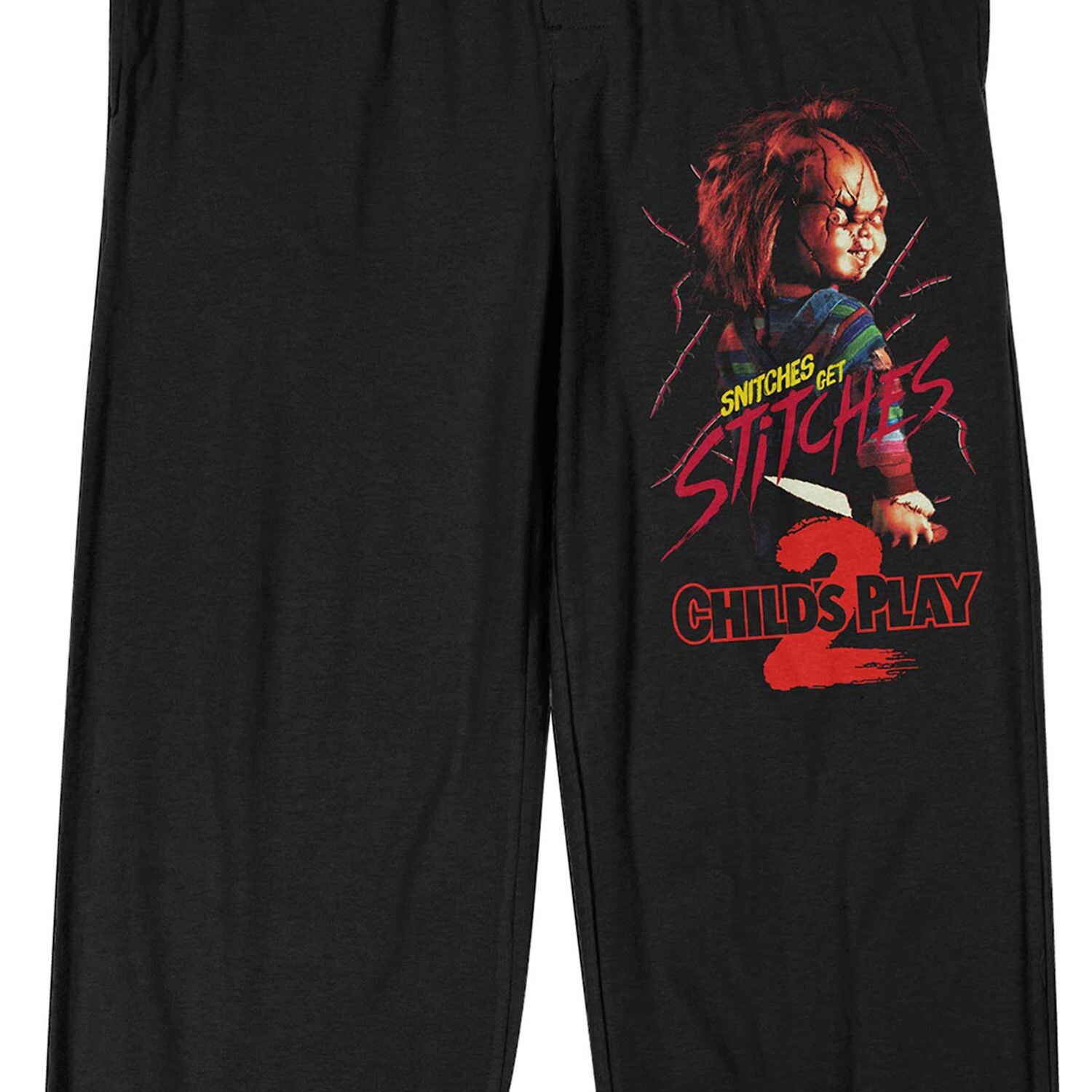 

Мужские пижамные штаны Chucky Snitches Get Stitches Licensed Character