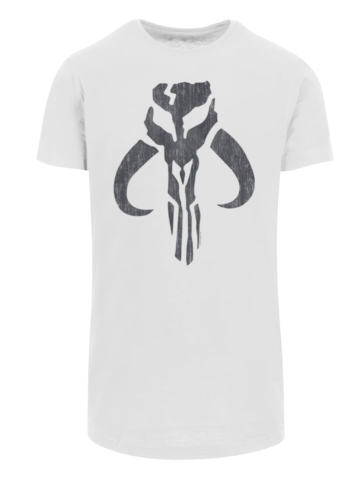 

Футболка F4NT4STIC Star Wars Mandalorian Banther Skull, белый