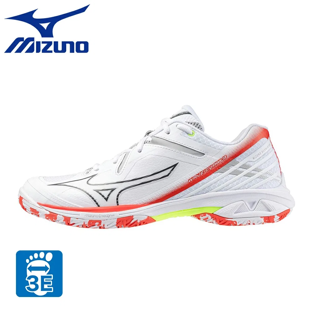 Бадминтонные кроссовки «Wave Claw 3» от Mizuno, White X Black