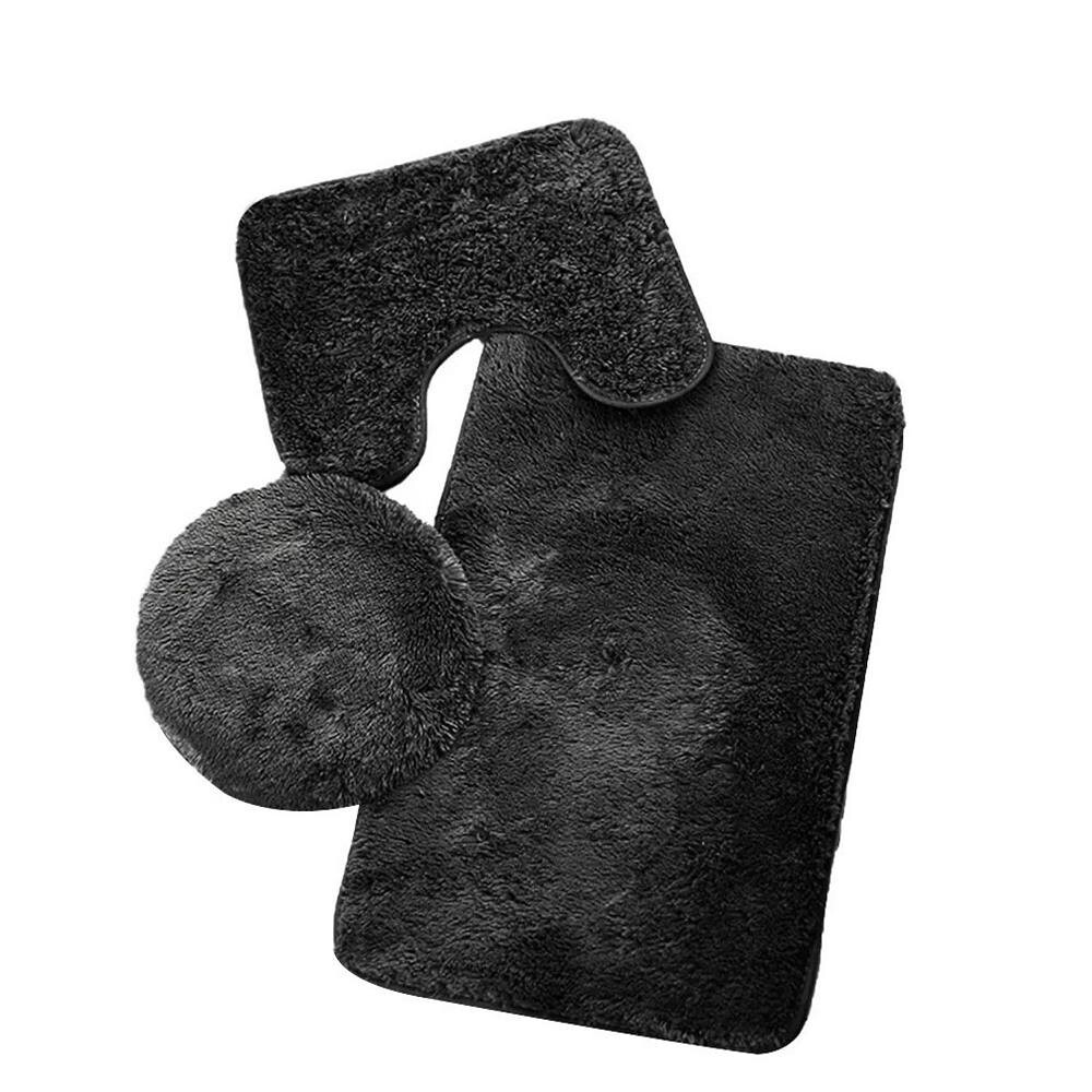 

Комплект ковриков для ванной комнаты из 3 предметов Stock Preferred, черный