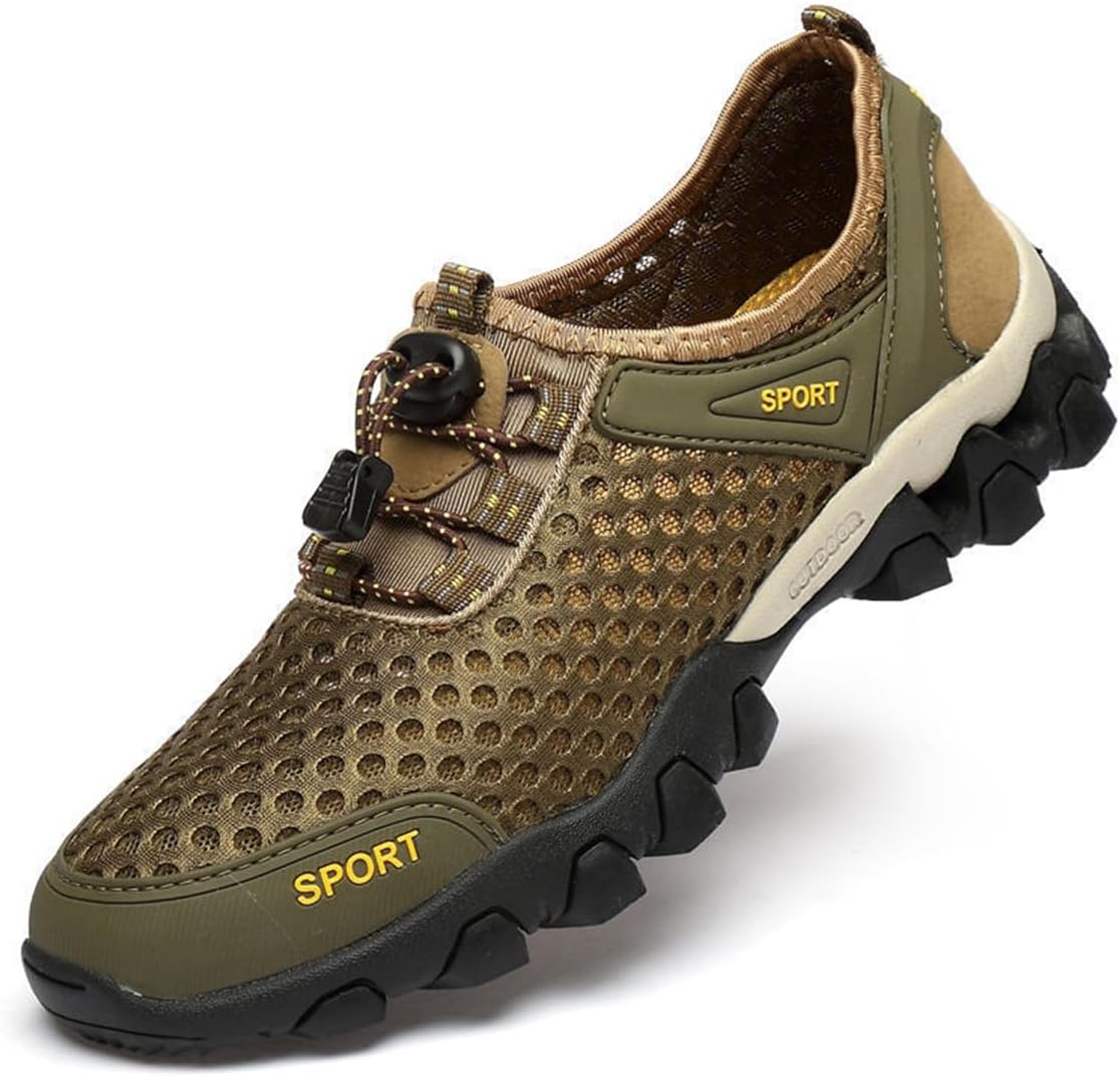 

Мужские водные туфли Быстросохнущие кроссовки Дышащие Нескользящие наружные кроссовки Босоножки для спорта, пляжа, бассейна, плавания, серфинга, походов и прогулок V Opxin, хаки