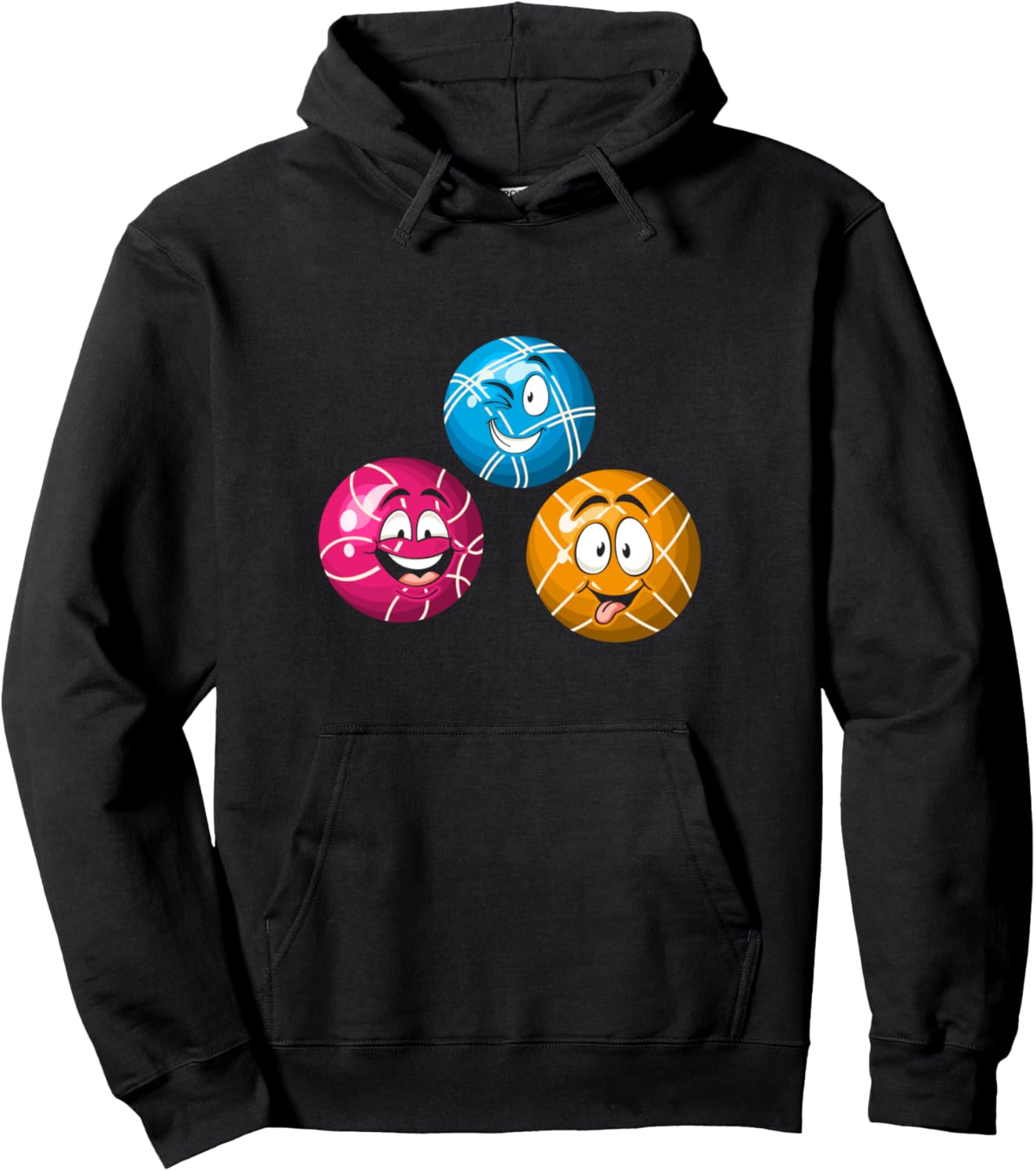 

Забавная толстовка с надписью «Игрок в бочче» Funny Boccia Bocce Balls, черный