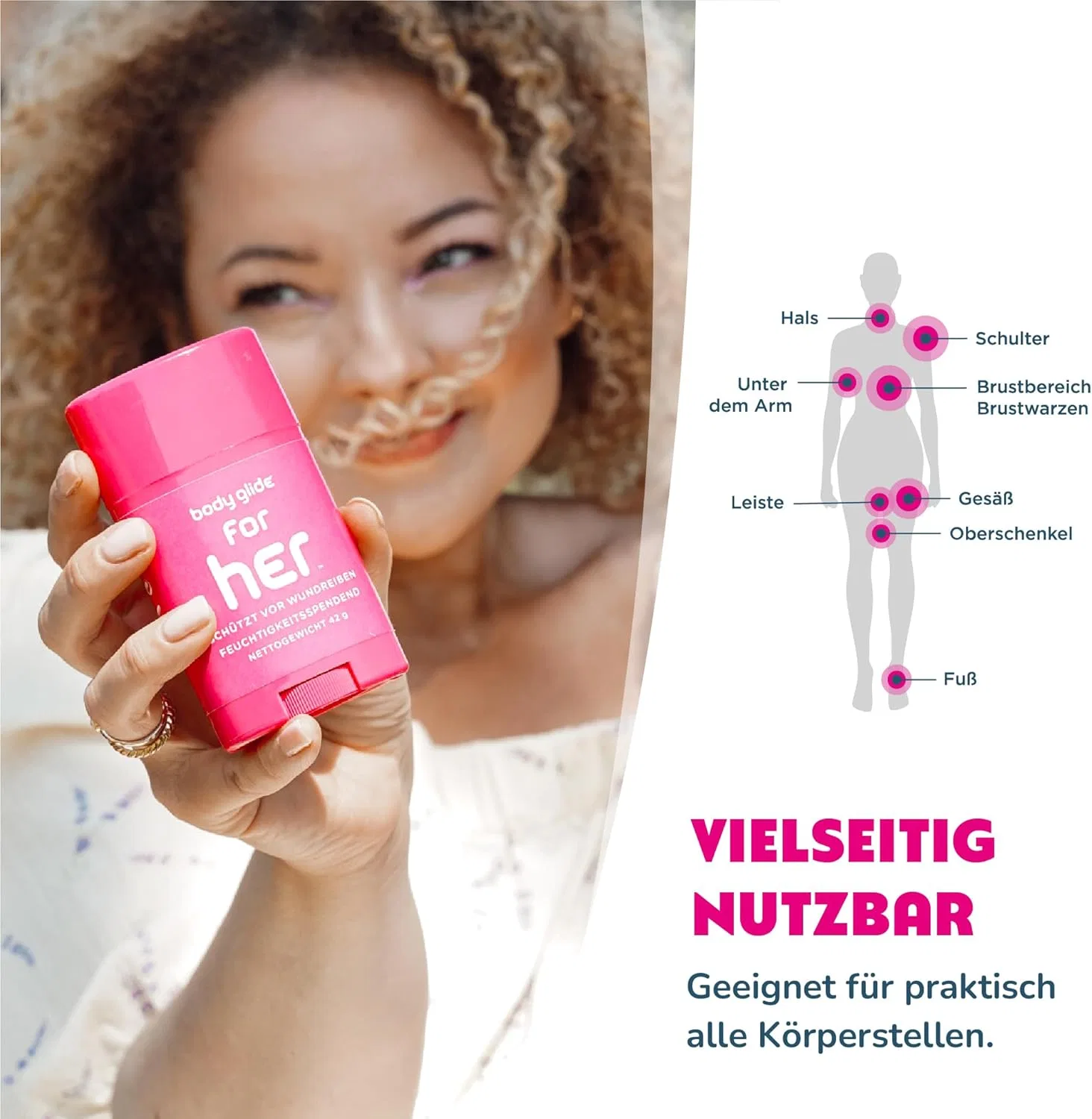 Стик против натирания и мозолей «For Her Anti Wound Rub Stick» от BODY GLIDE ‎Body Glide — фото 4