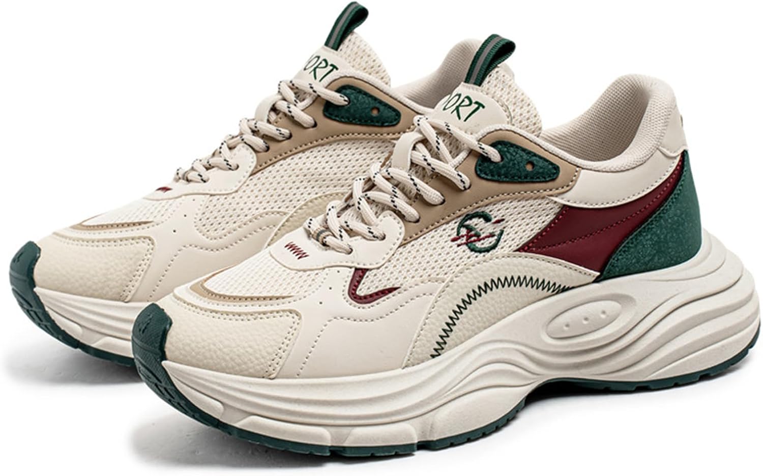 

Мужские беговые кроссовки GSIGUL для тренировок, спортивная обувь для ходьбы с амортизацией, мужские кроссовки для тенниса и повседневной носки, зеленый