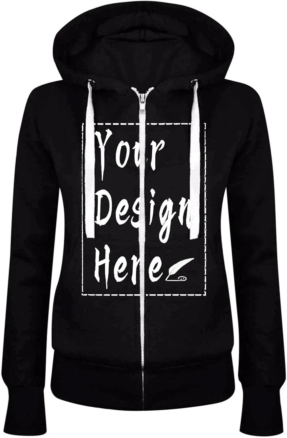Тонкая худи с капюшоном и карманами для женщин Plus Size — фото 2