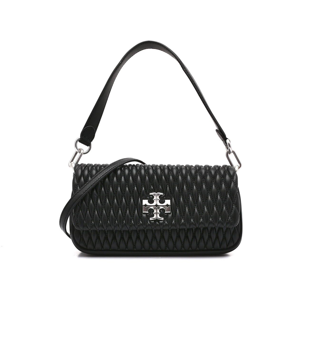 

Сумка через плечо TORY BURCH kira ruched, черный