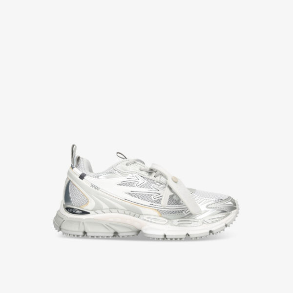 Низкие кроссовки Be right back из сетки и искусственной кожи Off-White C/O Virgil Abloh, серый