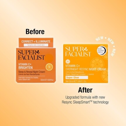 Крем для лица Super Facialist — Ночной с витамином C Overnight Resync Glow, 50 мл — фото 3